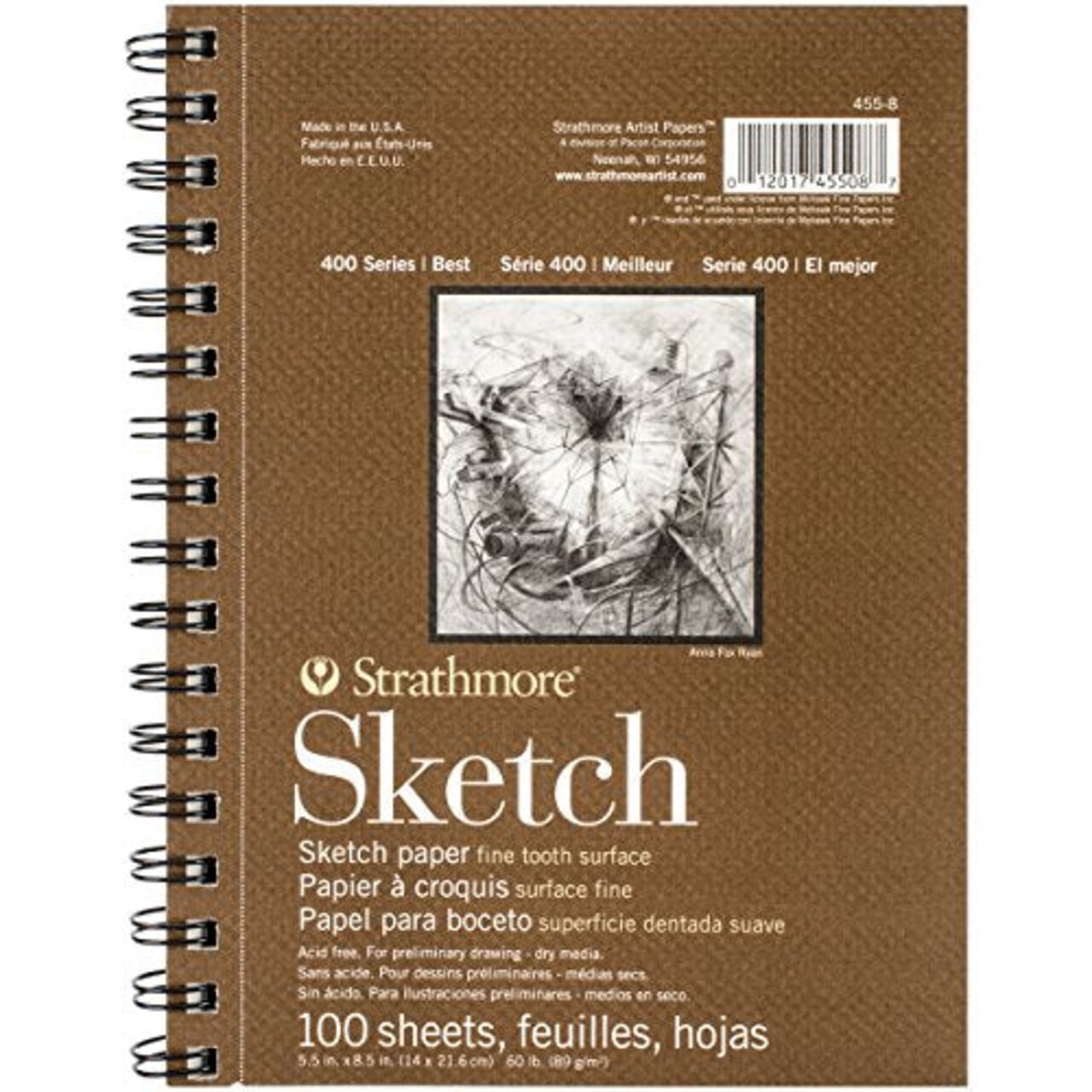 Sketch Pad, 5.5x8.5 inch, 100 Sheets - Artist Sketchbook for Drawing, Illustration, Art Class Students